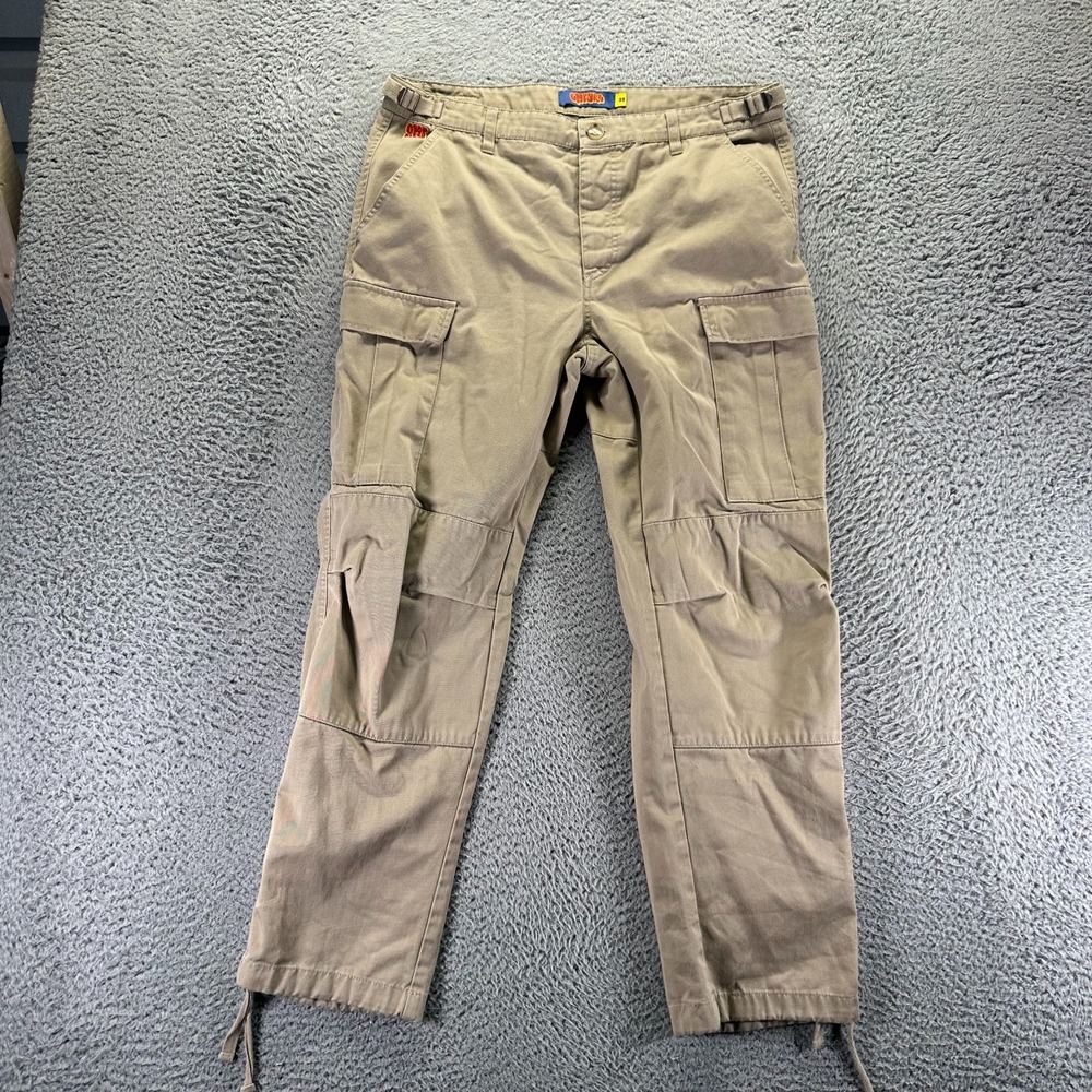Vintage Empyre Pant Mens 36x28 Beige Cargo Straight Workwear Utility Technician